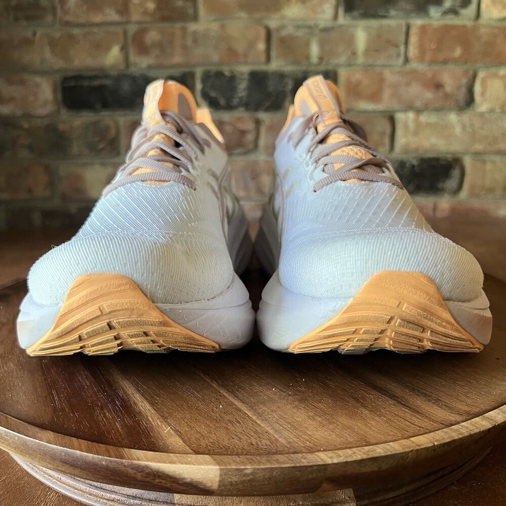 Asics Gel Nimbus 27 Womens Size 9 White Orange Athletic Running Shoes Sneakers - Picture 8 of 16
